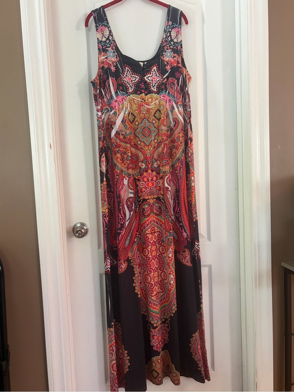 Cato Black Multicolor Paisley Maxi Dress